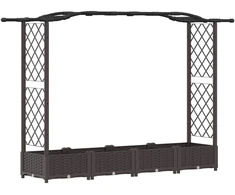 Pakeltas lovas su trelėmis ir stogu Ruda 207 x 40 x 123 cm PP