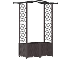 Pakelta lysvė su trelėmis ir stogu Ruda 125 x 40 x 138 cm PP