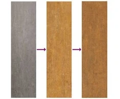 Aukštas sodo lovelis, 291x50x69cm, Corten plienas