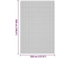 Palapinės kilimėlis Antracitas 500 × 350 cm Poliesteris