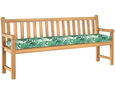 Pallet pagalvė Gėlių Žalios Lapų Raštas 180 x 40 x 8 cm