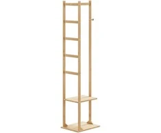 palto stovas su kabliukais ir lentynomis 38,5x30x156 cm