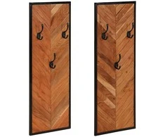 paltų kabyklos 2 vnt 35x1x90 cm akacijos masyvo