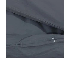 Patalynės komplektas, antracito, 200x200cm, mikropluoštas