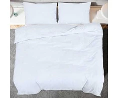 Patalynės komplektas, baltos spalvos, 200x200cm, medvilnė