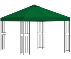 Pavėsinė 3 x 3 m Žalia Poliesteris ir plienas 190 gsm