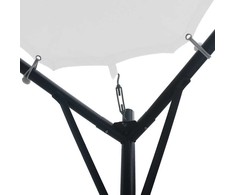 Pavėsinė, baltos spalvos, 3x3x2,6m, 180g/m²