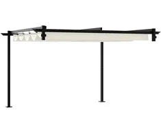Pavėsinė Kreminė 300 x 300 x 200 cm Poliesteris