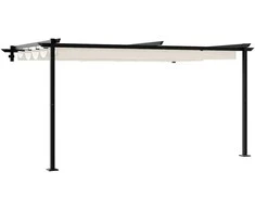 Pavėsinė Kreminė 400 x 300 x 200 cm Poliesteris