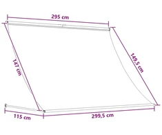 Pavėsinė Taupe 300 x 150 cm