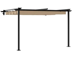 Pavėsinė Taupe 300 x 300 x 200 cm Poliesteris
