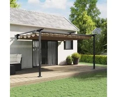 Pavėsinė 400 x 300 x 200 cm Taupe Poliesteris