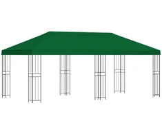 Sodo Paviljonas 6 x 3 m Žalia Poliesteris ir plienas 190 gsm