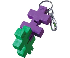 Plus Plus HEXEL DUO raktų pakabukas violetinė žalio obuolio