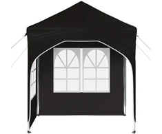 Pop-up šventinis palapinė 192 x 192 x 245 cm Juoda