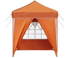 Pop-up šventinis palapinė 195 x 195 x 245 cm Oranžinė