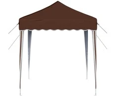 Pop-up šventinis palapinė 195 x 195 x 245 cm Ruda
