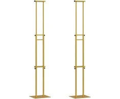 Prekybos parodos stendai 2 pcs Auksinė 30 x 23,5 x 210 cm