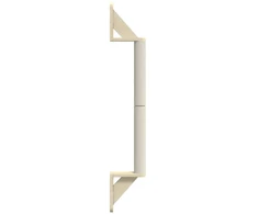 Prie sienos montuojamas draskymo stovas katėms, 109cm, sizalis