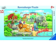 Ravensburger Dėlionė 15 vnt. - Ekskursija į zoologijos sodą