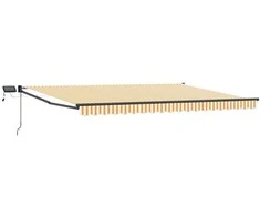 Rankinė ištraukiama markizė su LED 4 × 3 m