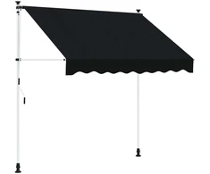 Rankinė sulankstoma markizė Juoda 200 cm