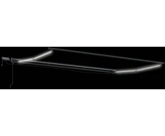 Rankinis markizės rėmas su LED Smėlio 35 x 25 m