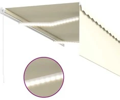 Rankiniu būdu ištraukiama markizė, kreminė, 3,5x2,5m
