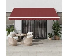 Rankiniu būdu ištraukiama markizė su LED bordo 400x350cm