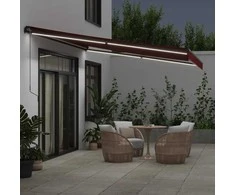 Rankiniu būdu ištraukiama markizė su LED bordo 450x350cm