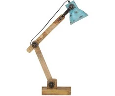 Pakabinamas šviestuvas Rašomojo stalo šviestuvas, baltintas mėlynas, 23x18x96cm, 25W