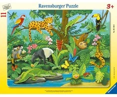 Ravensburger Dėlionė 11 vnt. - Atogrąžų miškų gyvūnai
