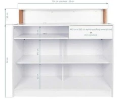 Activeshop Registratūros stalas GABBIANO RECEPTION DESK PEARL Baltas