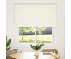 roletas balsvos 130x130 cm audinio plotis 126,6 cm poliesteris