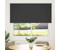roletas juodas 150x130 cm audinio plotis 146,6 cm poliesteris