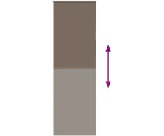 roletas kava 85x210 cm audinio plotis 80,7 cm poliesteris