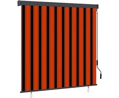 Roletas Oranžinė ir ruda 180 x 250 cm Audinys ir aliuminis