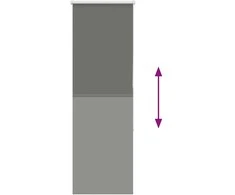 roletas smėlio Pilka 40x175 cm audinio plotis 35,7 cm