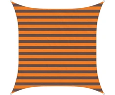 Saulės burė Oranžinė ir ruda 2 x 2 m 100% poliesteris Oksfordas