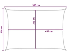 Saulės šešėlio audinys Mėlyna ir balta 35 x 5 m HDPE