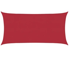 Saulės šešėlio audinys Raudona 25 x 6 m HDPE