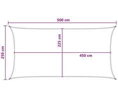 Saulės šešėlio audinys Šviesiai pilka ir balta 25 x 5 m HDPE