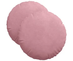 Sėdynių pagalvėlės 2 pcs Rožinė Ø 40 x 13 cm Aksomas