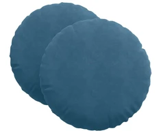 Sėdynių pagalvėlės 2 pcs Mėlyna Ø 80 x 29 cm Aksomas