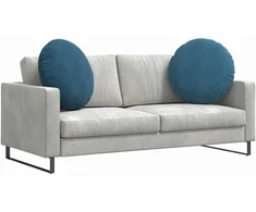 Sėdynių pagalvėlės 2 vnt. Aksomas Mėlyna Ø 80 x 29 cm