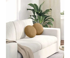 Sėdynių pagalvėlės 2 pcs Ruda Ø 40 x 13 cm Aksomas
