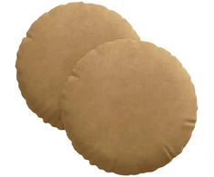 Sėdynių pagalvėlės 2 pcs Ruda Ø 40 x 13 cm Aksomas