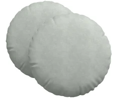 Sėdynių pagalvėlės 2 vnt. Aksomas Šviesiai pilka Ø60 x 21 cm