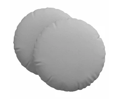 Sėdynių pagalvėlės 2 vnt. Audinys Debesų pilka Ø60 x 21 cm