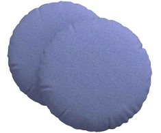Sėdynių pagalvėlės 2 pcs Džinsinės mėlynos Ø60 x 21 cm audinys